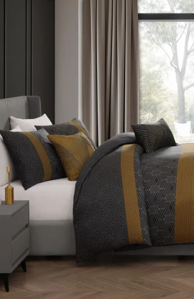 Bebejan Golden Hex Comforter & Sham Set In Multi