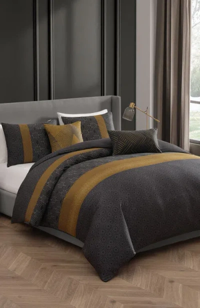 Bebejan Golden Hex Comforter & Sham Set In Multi