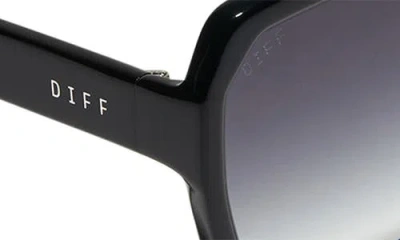 Diff Sloane 54mm Square Sunglasses In Black