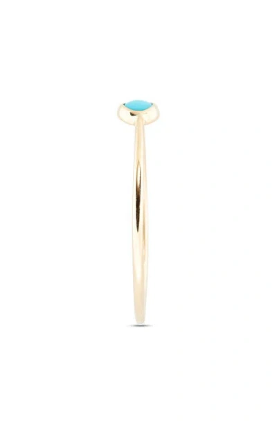 Zoë Chicco 14k Gold Bezel Birthstone Stacking Ring In Brown