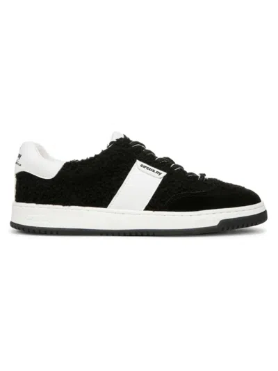 Circus Ny By Sam Edelman Vance Cozy Faux Shearling Sneaker In Black
