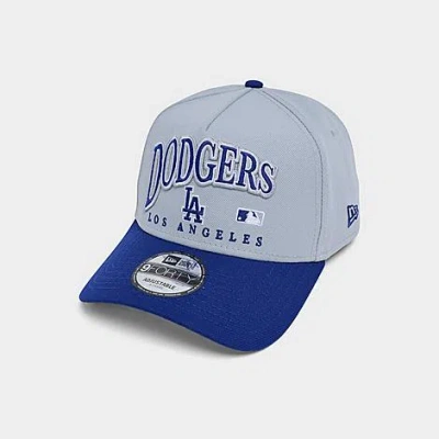 New Era Los Angeles Dodgers Mlb 9forty Embroidery Wordmark A-frame Snapback Hat In Blue