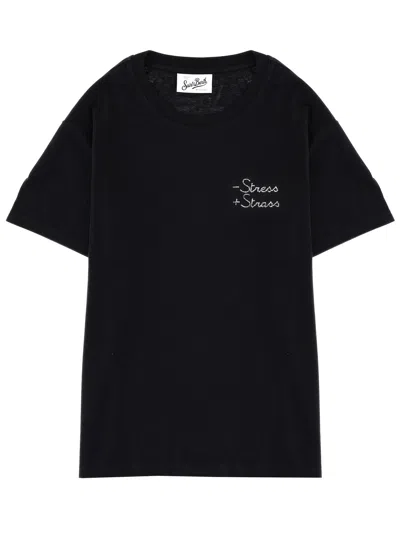 Mc2 Saint Barth Cotton T-shirt In Black