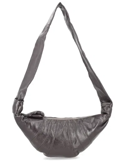 Lemaire Small "croissant" Bag In Gray