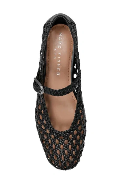 Marc Fisher Evonna Mary Jane Flat In Black