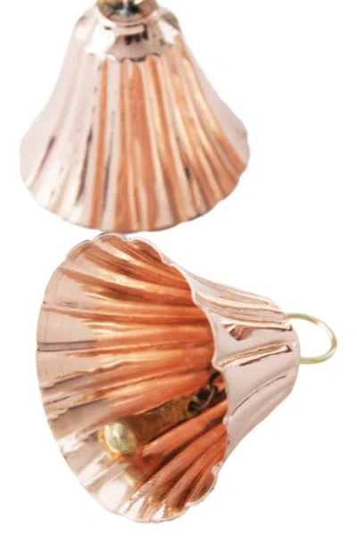 Coppermill Kitchen Cmk Copper Bell Ornaments In Brown