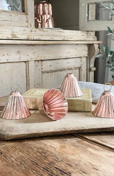 Coppermill Kitchen Cmk Copper Bell Ornaments In Brown