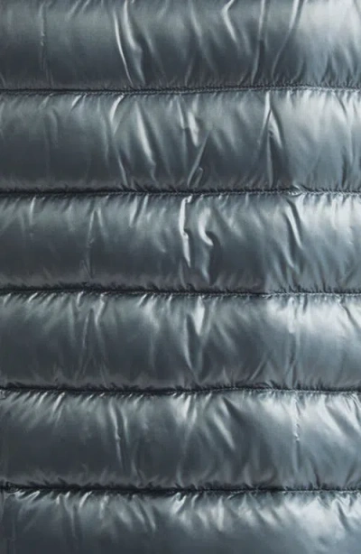 Herno Sofia Iconic Down Crop Puffer Jacket In Blue