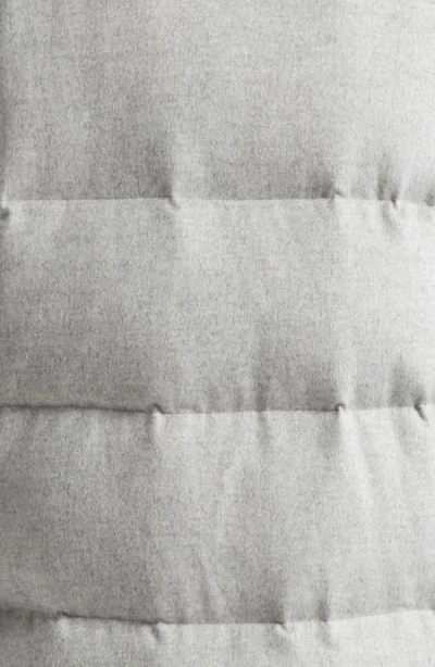 Herno Silk & Cashmere Down Puffer Coat In Gray