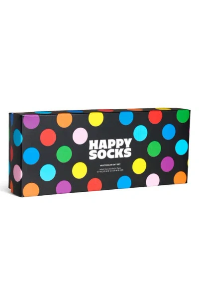 Happy Socks Assorted 4-pack Cotton Blend Crew Socks Gift Box In Multi