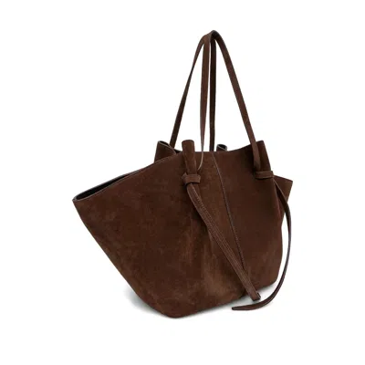 Yuzefi Logo Tote Bag In Brown