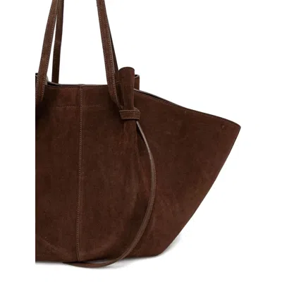 Yuzefi Logo Tote Bag In Brown