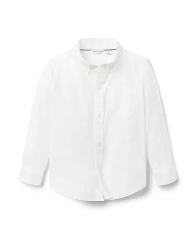 Janie And Jack Unisex The Poplin Shirt In White