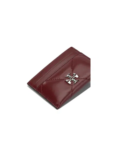 Tory Burch Quilted Purses And Card Holders Collection In Burgundy