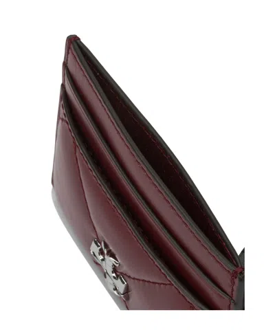 Tory Burch Quilted Purses And Card Holders Collection In Burgundy