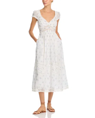 Loveshackfancy Suvi Midi Dress In White