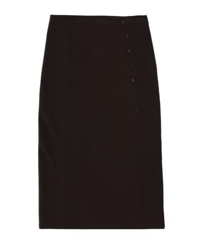 Paloma Wool Charco Wrap Skirt In Black