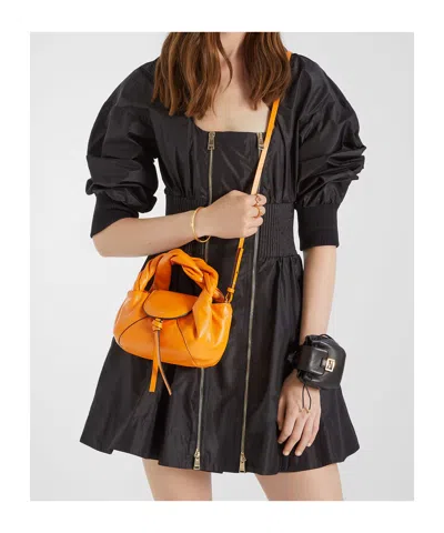 Fendi Nano Leather Backpack Charm In Black