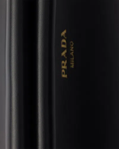 Prada Enchaîné Medium Leather Bag In Black