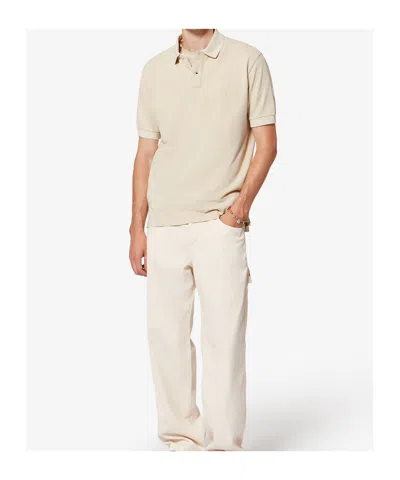 Isabel Marant Afko Embroidered Polo Shirt In Yellow