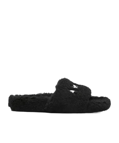 Amiri Round-toe Flat Slippers In Black