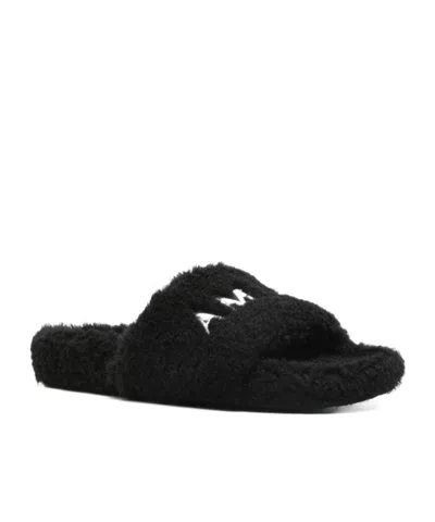 Amiri Round-toe Flat Slippers In Black