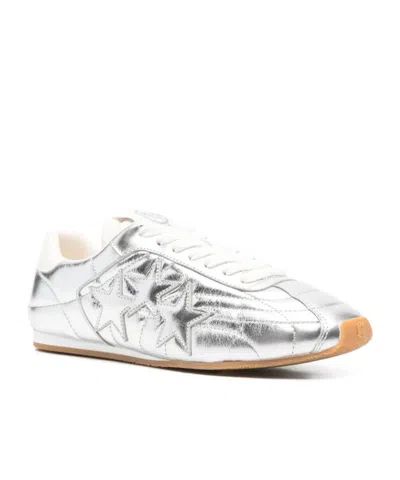 Amiri Lace-up Sneakers In Silver