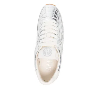 Amiri Lace-up Sneakers In Silver