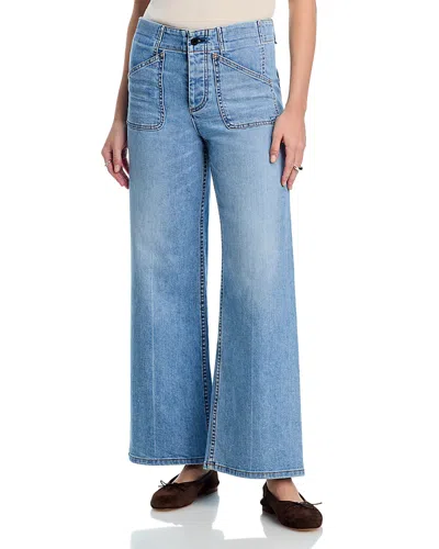 Askk Ny The Jam High Rise Wide Leg Jeans In Keel Over In Blue
