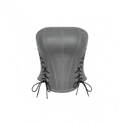 The Coolgirl Nyc Women's Grey Niki Corset In Gray