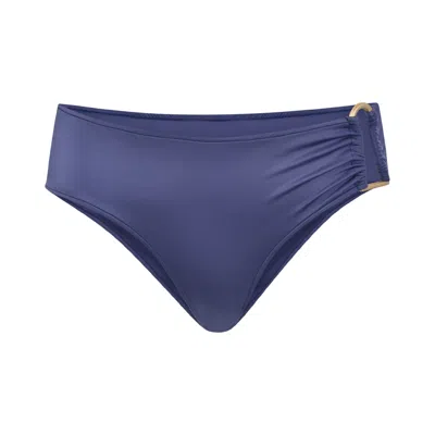 Bianca Resortwear Women's Blue Jade Swim Bottom In Charcoal In Blue