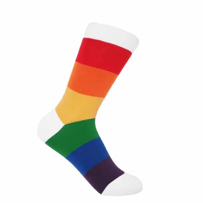 Peper Harow - Made In England Block Stripe Women's Socks – Rainbow