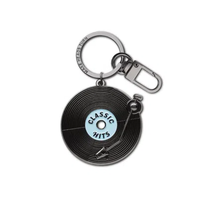 Make Heads Turn Women's Blue / Black Enamel Keychain / Bag Charm Vinyl In Multi