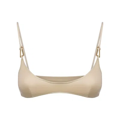 Bianca Resortwear Women's Neutrals Mina Bikini Top In Cream In White