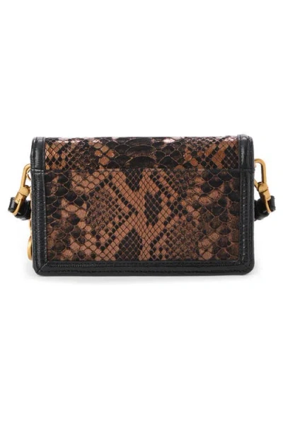 Brahmin Minuette Convertible Leather Crossbody Bag In Brown