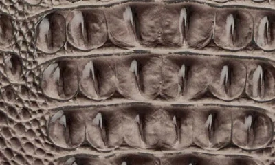 Brahmin Fallon Croc Embossed Leather Shoulder Bag In Brown