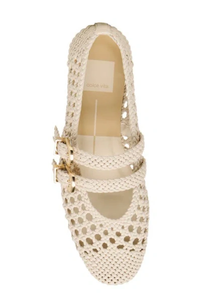 Dolce Vita Baylee Woven Mary Jane Flat In Neutral