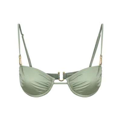 Bianca Resortwear Women's Green Gala Bikini Top In Sage In Green
