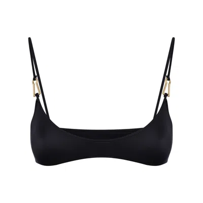 Bianca Resortwear Women's Mina Bikini Top In Black In Black