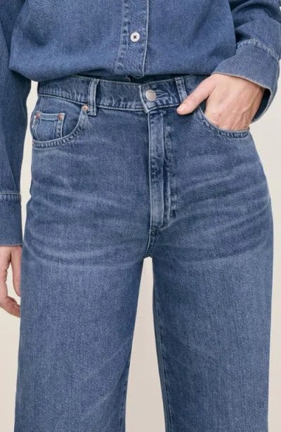 Dl1961 Hepburn Aura High Rise Wide Leg Jeans In Blue
