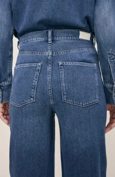 Dl1961 Hepburn Aura High Rise Wide Leg Jeans In Blue
