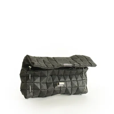 Monade Women's Pouch Bag Matte Black In Black