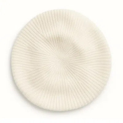 Beira Women's Neutrals Pure Wool Beret – Cream In White