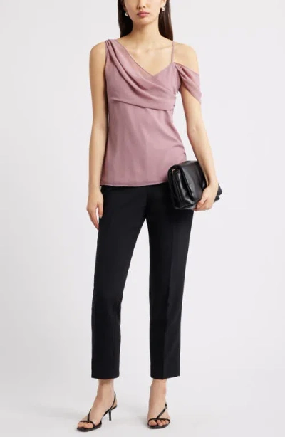 Open Edit Drape Scarf Top In Animal Print