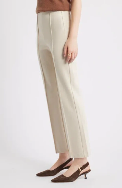 Nordstrom Pull-on Ponte Trousers In Neutral