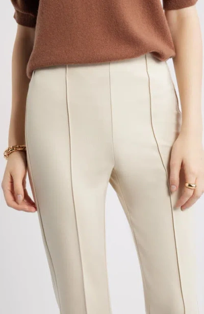 Nordstrom Pull-on Ponte Trousers In Neutral