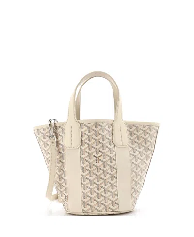 Pre-owned Pre-owned Goyard  Goyard Pm Belharra Tote Coated Canvas In Neutral
