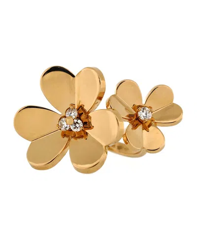 Pre-owned Pre-owned Van Cleef & Arpels  Van Cleef & Arpels Frivole Between The Finger Ring 18k Gold With Diamonds