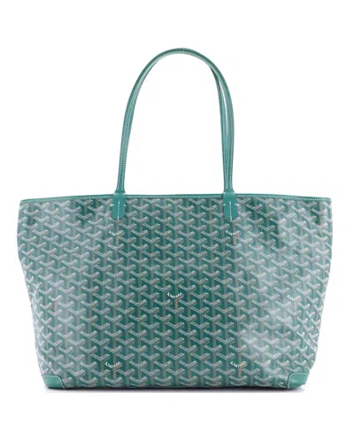 Pre-owned Pre-owned Goyard  Goyard Gm Artois Tote Coated Canvas In Green