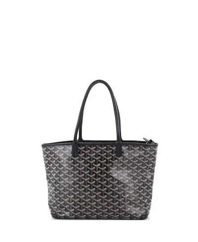 Pre-owned Pre-owned Goyard  Goyard Pm Artois Tote Coated Canvas In Black